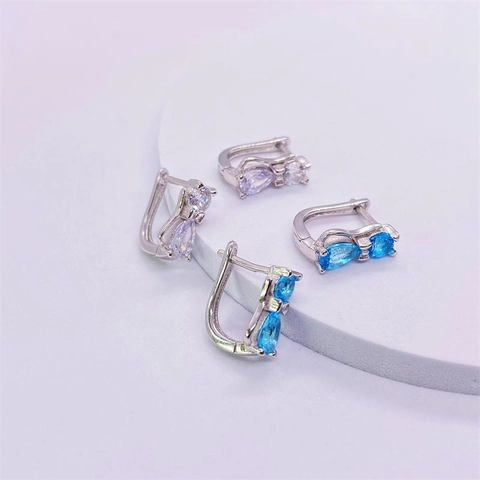 Orecchini a Bottone a Forma di Gatto in Argento Sterling S925 Con Zirconia per Donna Gioielli con Design a Fiocco Animale Carino