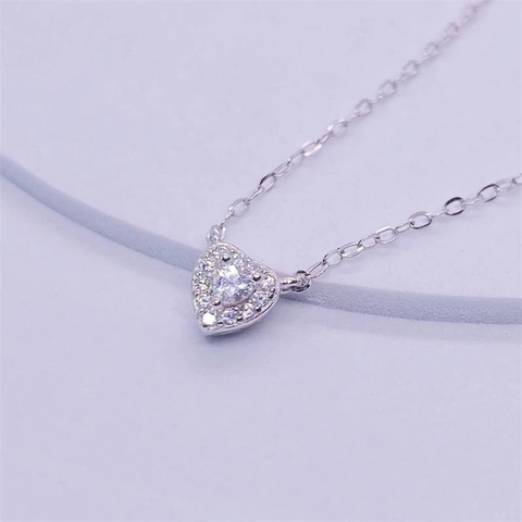 S925 Sterlingsilber Herz Halskette Für Damen Luxus Zirkonia Eingelegt Funkelnde Schlüsselbeinkette Minimalistischer Modeschmuck Geschenk