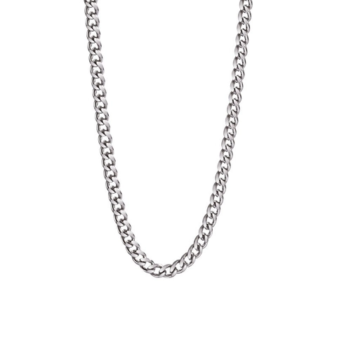 Collana a Catena Cubana in Argento Sterling 925 Retrò per Uomo Donna Minimalista Hip Hop Punk Curb Gioielli Lucidi Regalo