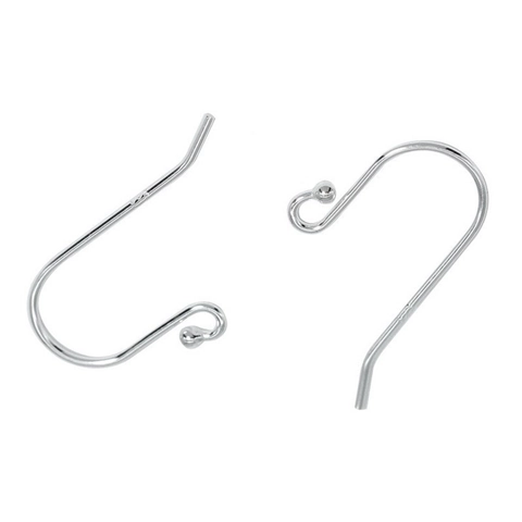925 Sterling Silver DIY Earring Hooks Beaded U Shape Ear Wire Findings For Jewelry Making Minimalist Handmade Earring Parts Women Jewelry