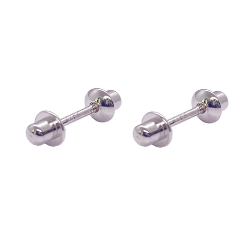 925 Sterling Silber Schraubverschluss Ohrstecker Minimalistisch Geometrisch Geschosskopf Piercing Schmuck Für Herren Damen Unisex Alltäglich