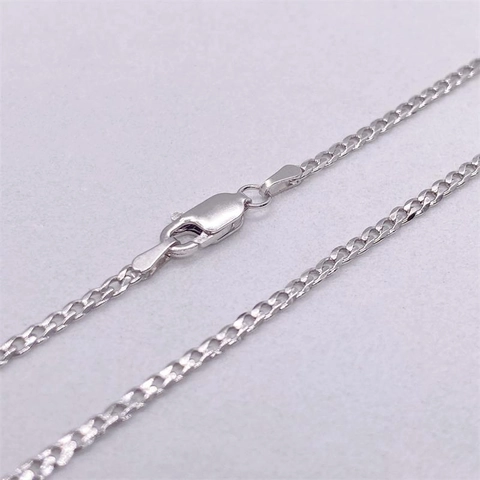 Collana a Maglia Barbazzale in Argento Sterling S925 per Uomo Donna Catena Minimalista a Maglie Esagonali Gioielli