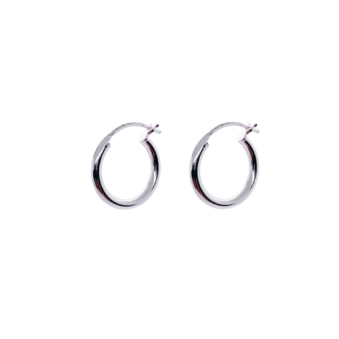 Orecchini a Cerchio in Argento Sterling 925 Minimalisti per Uomo Donna Gioielli di Moda a Cerchio Tondo Geometrico Lucido