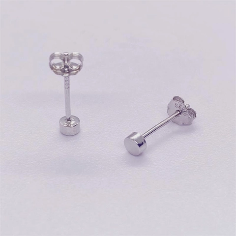 Minimalistische 925 Sterling Silber Runde Ohrstecker Für Damen Herren Polierte Kleine Geometrische Kreis Ohrringe Einfacher Täglicher Schmuck
