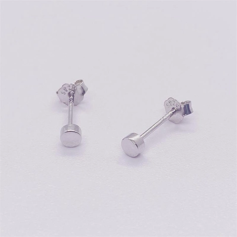 Minimalistische 925 Sterling Silber Runde Ohrstecker Für Damen Herren Polierte Kleine Geometrische Kreis Ohrringe Einfacher Täglicher Schmuck