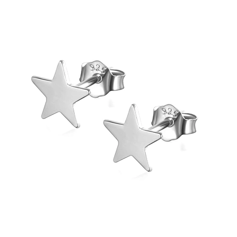 925 Sterling Silver Star Stud Earrings Minimalist Tiny Pentagram Ear Studs For Women Men Unisex Cute Fashion Jewelry Accessories