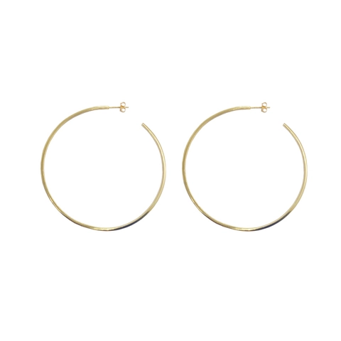 925 Argento Sterling Orecchini a Cerchio Grande Per Donna Placcato Oro Minimalista Geometrico Tondo Cerchio Gioielli di Moda
