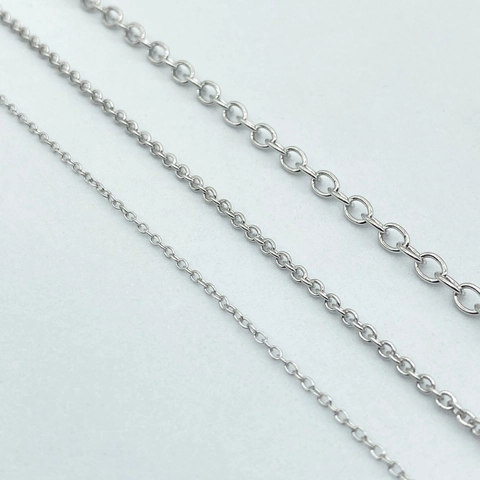 S925 Sterling Silver O-Chain Necklace For Women Men Minimalist Round Cable Chain Clavicle Chain Versatile Fashion Jewelry