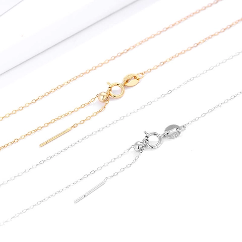 925 Sterling Zilveren Verstelbare Halsketting Schakelketting Voor Dames Goud Zilver Naald Pin Ketting Sieraden Cadeau