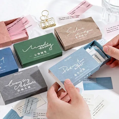 Vintage Literaire Film Citaten Materiaal Papier Voor DIY Scrapbooking Journaling Decor Niet Klevende Memo Pads Achtergrond Papier