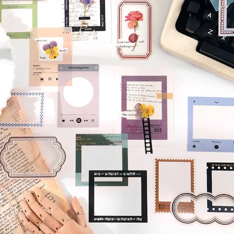 Adesivi Decorativi Vintage Cornice del Film in PET Serie Confine Temporale Materiale per Scrapbooking Fai Da Te