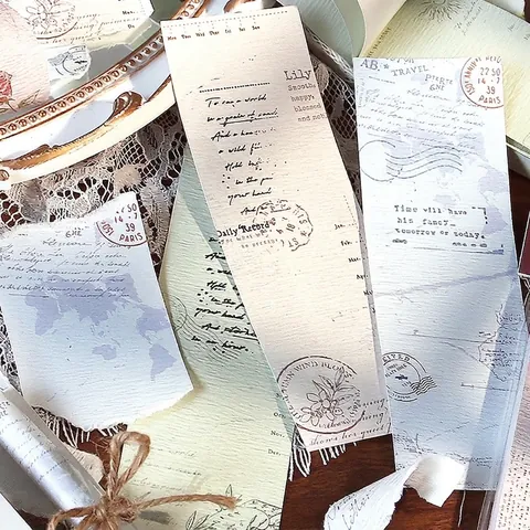 Serie Modern Era Vintage Blocco Note in Carta Speciale Non Adesivo Retrò Architettura Floreale Carta per Journaling Scrapbooking