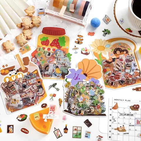 Dekoratives PET Aufkleber Paket Life Love Song Serie Scrapbooking DIY Journaling Ästhetische Schreibwaren Planer Aufkleber