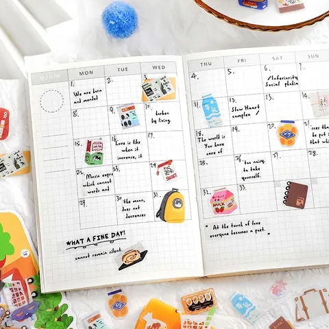 Dekoratives PET Aufkleber Paket Life Love Song Serie Scrapbooking DIY Journaling Ästhetische Schreibwaren Planer Aufkleber