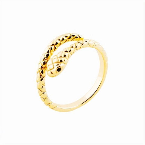 Vintage 925 Sterling Silver Snake Ring For Women Men Adjustable Open Ring Inlaid Zirconia Gold Silver Animal Finger Ring Jewelry