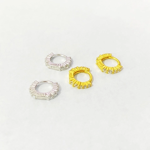 925 Sterling Silver Zirconia Huggie Hoop Σκουλαρίκια Μινιμαλιστικό Γεωμετρικό Micro Pave Μικρός Κύκλος Πόρπη Αυτιού Γυναικεία Κοσμήματα Μόδας