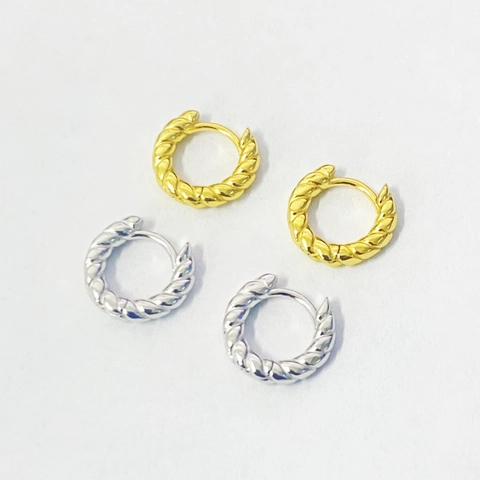 Classici Orecchini a Cerchio Torta in Argento Sterling 925 per Donna Gioielli per Orecchie con Design a Nicchia Geometrica Rotonda Piccola di Moda Minimalista