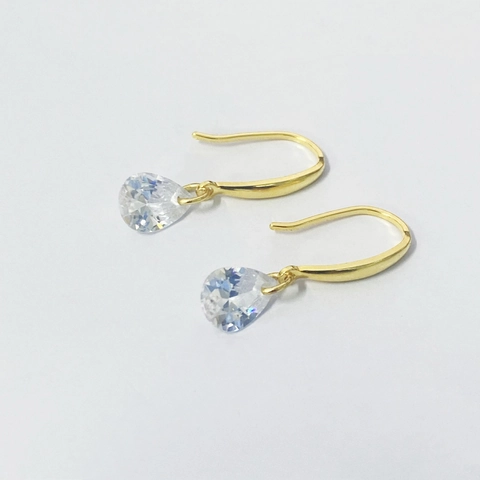 Orecchini a Goccia in Argento Sterling 925 Con Zirconia Taglio a Pera Per Donna Semplici Eleganti Orecchini Pendenti Gioielli