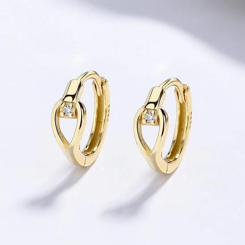 925 Sterlingsilber Hohle Wassertropfen Ohrringe Für Damen Strass Minimalistisch Mode Zierlich Geometrischer Schmuck