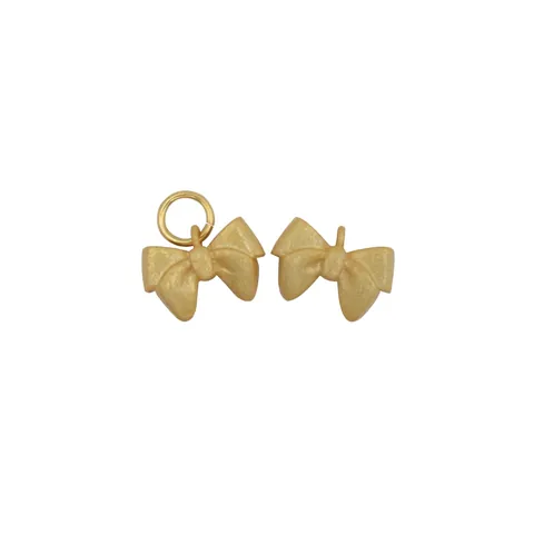 Colgante de Lazo de Plata de Ley S925 Textura Mate Lindo Amuletos de Lazo para Joyería DIY Pulsera Collar