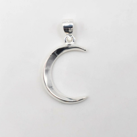 S925 Sterling Silver Crescent Moon Pendant Only For Women Minimalist Inlaid Rhinestone Gold Silver White Gold DIY Accessories Without Chain