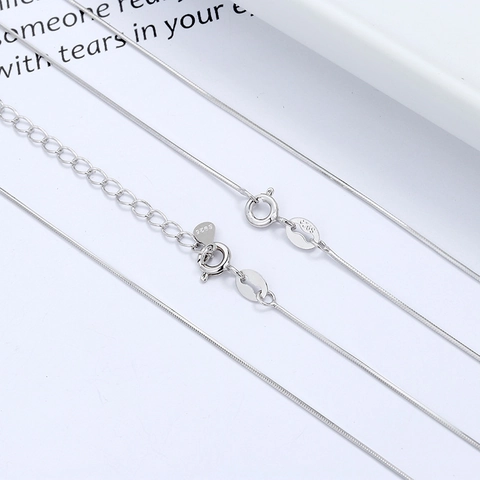 S925 Sterling Silver Octagonal Snake Bone Chain Necklace For Women 18K Gold Plated Minimalist Fine Neck Chain Fashion Jewelry