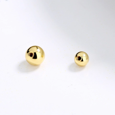 925 Sterling Silver Threaded Earring Backs Round Ball Mirror Polish Screw Back Replacement For Piercing DIY Jewelry Accessories