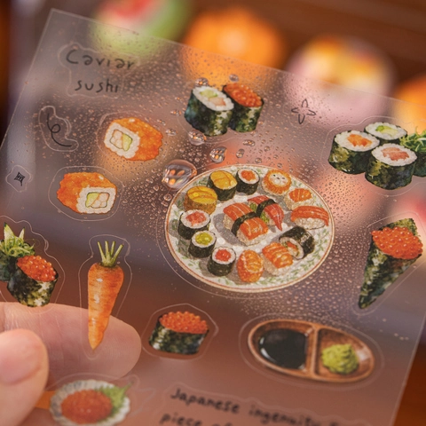 Gourmet Essen Thema PET Aufkleberbuch Für Scrapbooking DIY Journal Dekorative Material Aufkleber Serie A Bite Of Delight