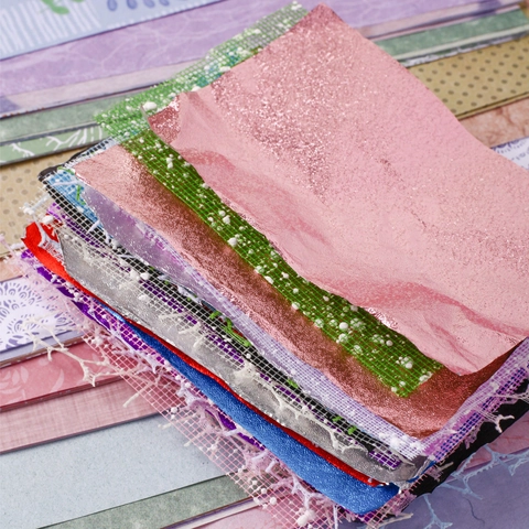 Kit de Matériel de Journalisation Rétro Vintage Pour Décoration de Scrapbooking DIY Feuilles de Papier Gaze Art et Artisanat