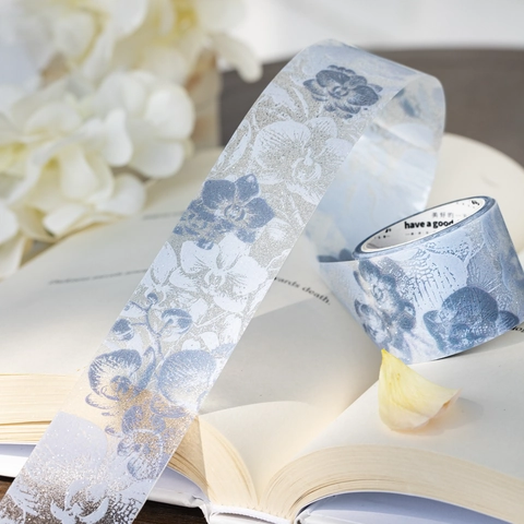 Vintage Floral PET Διακοσμητική Ταινία Αισθητικό Σχέδιο Λουλουδιών Φυτών Ταινία Scrapbooking Για Journaling DIY Τέχνες Χειροτεχνία Γραφική Ύλη