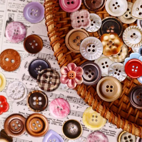 Paquete de Pegatinas de Tema de Botón Vintage Retro Story para Decoración de Diario de Scrapbooking DIY