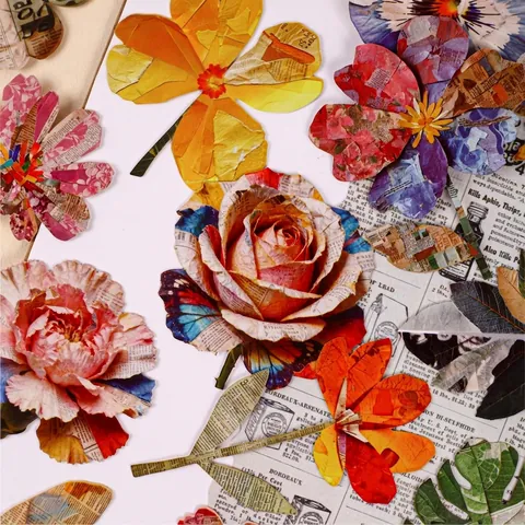 Vintage Natur Magazin Serie Scrapbook Aufkleber Retro Blume Blatt Vogel Material Papier Für DIY Dekorative Handwerk