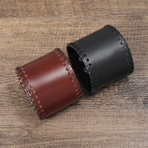 Punk Stil Breites Leder Herren Armband Retro Geflochtenes Rindsleder Armreif Motorrad Reiten Schmuck Mit Metallschnalle Herren