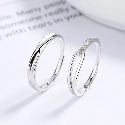 925 Sterling Zilver Prins Ruperts Druppel Koppel Ringen Voor Dames Heren Verstelbaar Open Mobius Strass Ringen Set Valentijn Cadeau Mode Sieraden