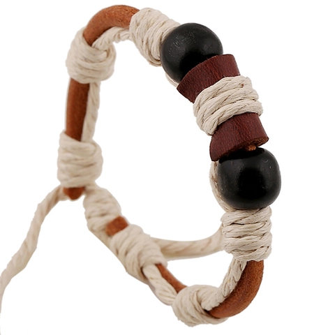Retro Cowhide Leather Braided Bracelet For Men Women Handmade Woven Zodiac Constellation Metal Charm Adjustable Ethnic Punk Jewelry