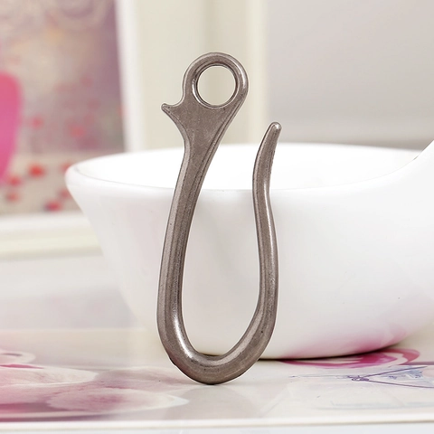 Ciondolo a Amo in Lega Vintage Retro a Forma di U Accessori per Creazione di Gioielli Fai da Te Gancio in Metallo Bronzo Argento