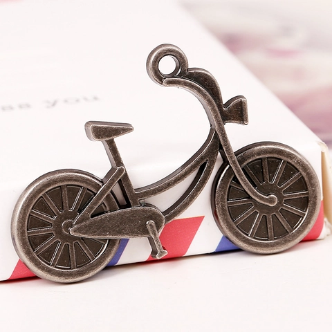 Vintage Antique Silver Bicycle Wrench Shape Skull DIY Necklace Bracelet Making Findings Punk Retro Accessory Pendant