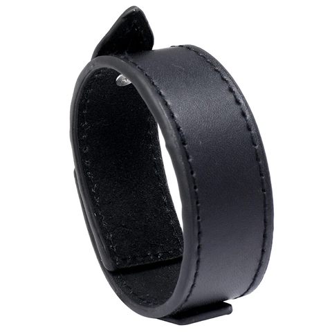 Unisex Black Cowhide Leather Punk Bracelet Retro Biker Alloy Snap Button Wide Stitched Wristband Fashion Jewelry Accessory