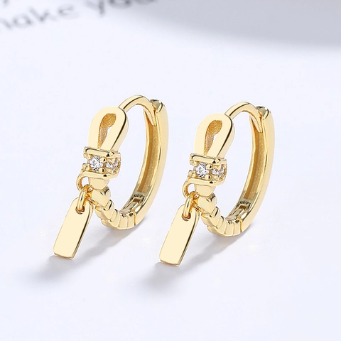 Orecchini a Cerchio Intrecciati in Argento Sterling 925 Con Strass per Donna Eleganti Orecchini Pendenti Geometrici Gioielli Regalo