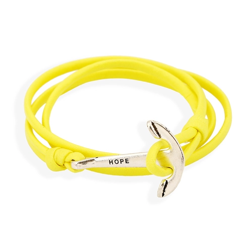 Braccialetto Intrecciato in Pelle PU con Ancora Nautica Incisa HOPE Bracciale Avvolgente Multistrato Unisex Gioielli