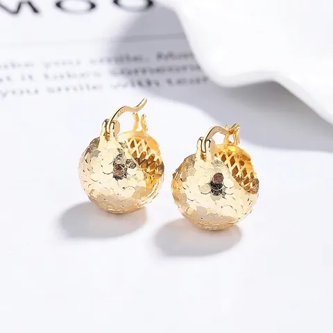 S925 Sterlingsilber Kiefernzapfen Creolen Für Damen Schimmernde Lasertextur Hohle Laternenkugel Retro Chinesischer Stil Ohrringe
