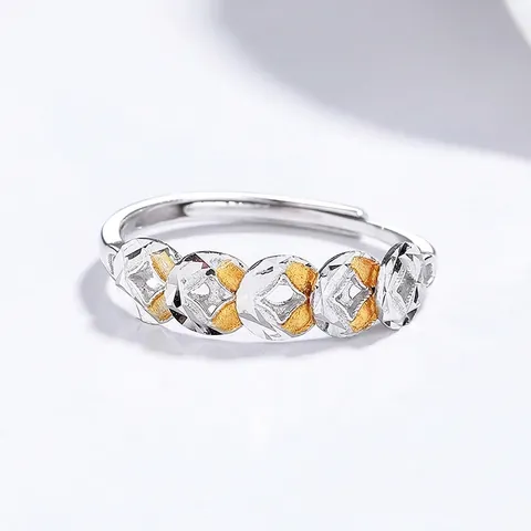 925 Sterlingsilber Geldmünze Ring Für Damen Glücksbringer Antike Münze Verstellbarer Fingerring Minimalistischer Schmuck Geschenk