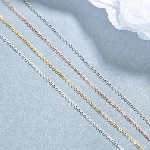Minimalistische 925 Sterlingsilber Ankerkette Halskette Für Damen Elegante Einfache DIY Schlüsselbein Kette Schmuck Zubehör