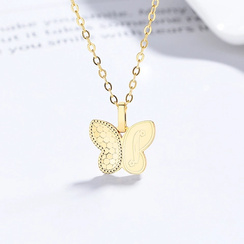 925 Sterling Silver Asymmetric Butterfly Pendant Necklace For Women Light Luxury Fashion Jewelry Ins Style Neck Chain
