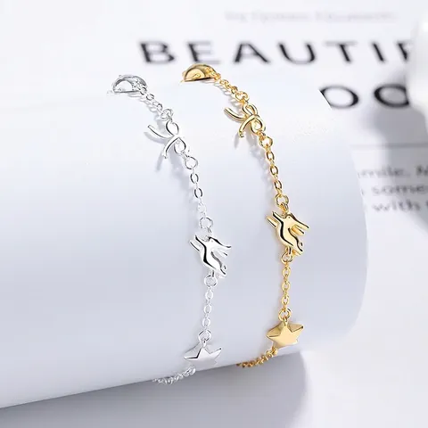 925 Sterling Zilveren Armband Voor Dames Ster Konijn Strik Muzieknoot Bedeltjes High End Mode Splicing Handsieraden