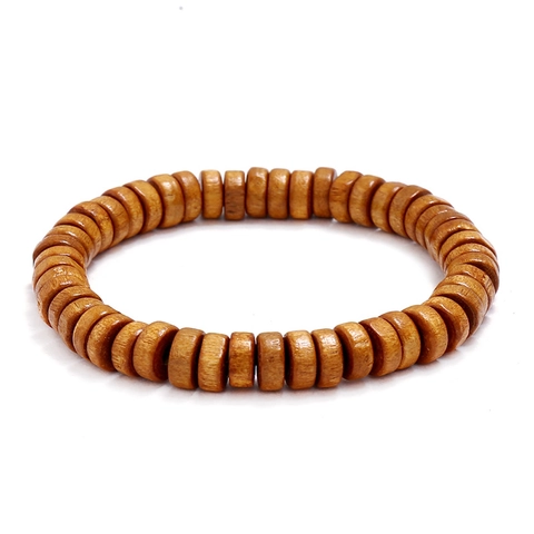 Boho Holzperlen Armband Für Damen Herren Vintage Handgefertigt Heishi Scheibenperlen Elastisch Dehnbar Ethnisch Schmuck Geschenk
