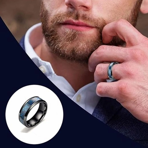 Set di 12 Anelli Spinner in Acciaio al Titanio per Uomo Donna Bagues Dragone Celtico Catena Cubana Gioielli Antistress
