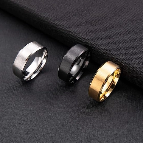 9 Stück Titanstahl Ring Set Für Damen Herren Drehbare Kette Römische Ziffern Spinner Ringe Gold Silber Schwarz Schmuck Hochzeit Party Geschenk