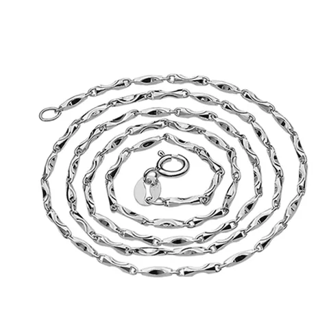 S925 Sterlingsilber Minimalistische Kette Halskette Für Damen Zierliche Schlüsselbein Blume Gliederkette Geometrischer Modeschmuck Accessoire