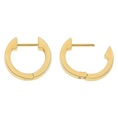 Orecchini a Cerchio in Argento Sterling 925 per Donna Minimalista a Forma di U Geometrico Huggie Oro Argento Placcato Oro Rosa